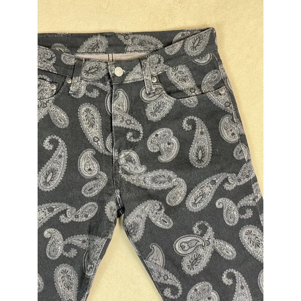 Levis Jeans Mens 29x30 Black 512 Paisley‎ Denim Casual Denim Tapered Adult